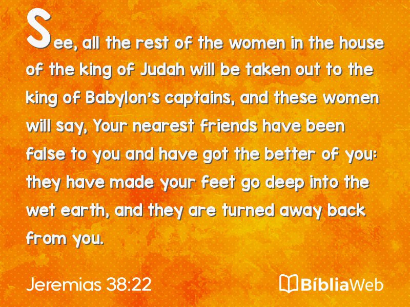 Jeremias 38:22 em imagem para compartilhar