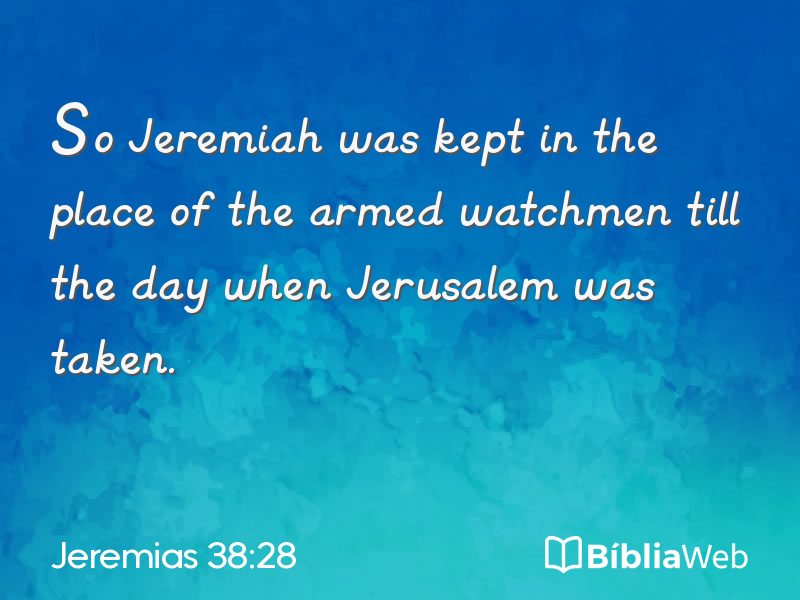 Jeremias 38:28 em imagem para compartilhar