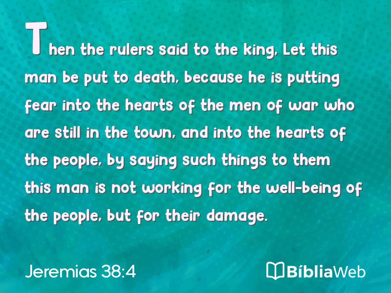 Jeremias 38:4 em imagem para compartilhar