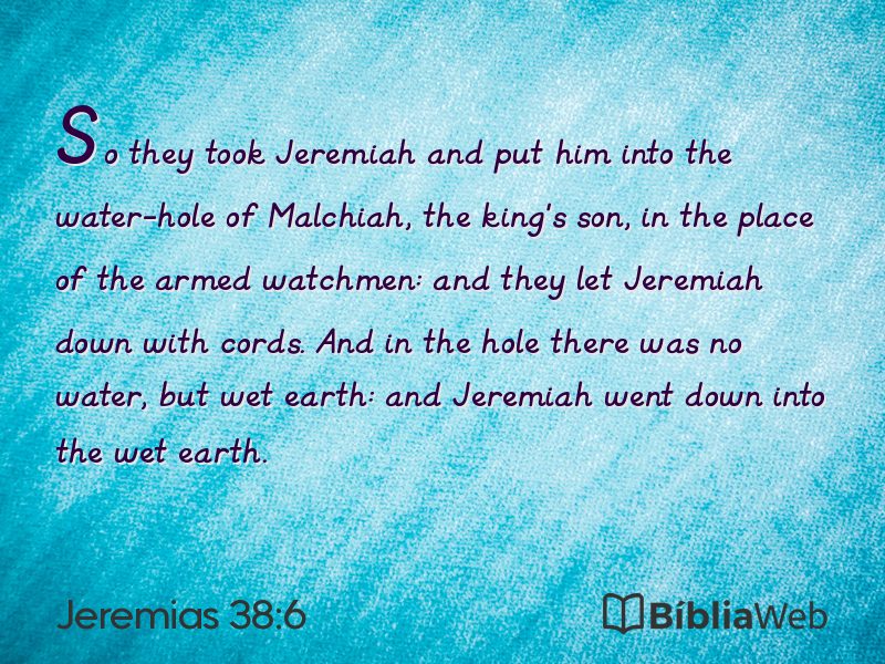 Jeremias 38:6 em imagem para compartilhar