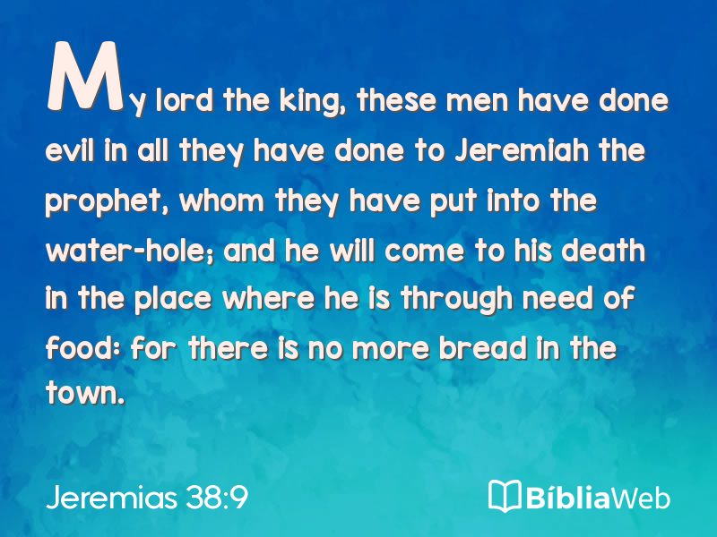Jeremias 38:9 em imagem para compartilhar
