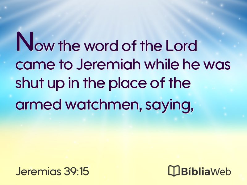 Jeremias 39:15 em imagem para compartilhar
