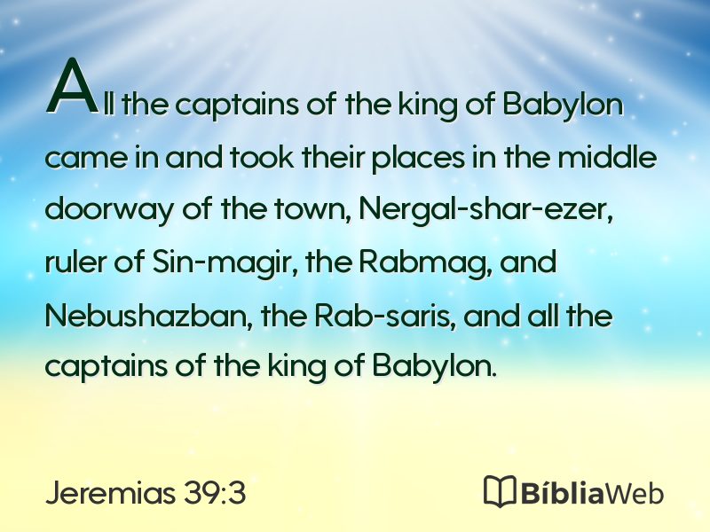 Jeremias 39:3 em imagem para compartilhar