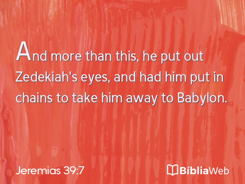 Jeremias 39:7 em imagem para compartilhar