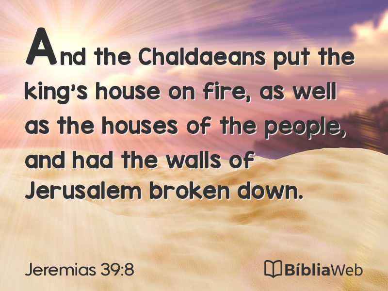 Jeremias 39:8 em imagem para compartilhar