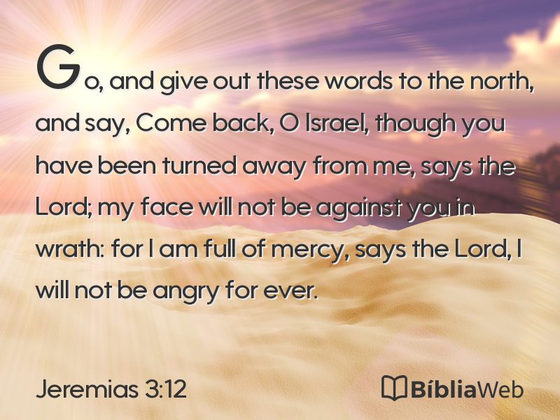 Jeremias 3:12 em imagem para compartilhar