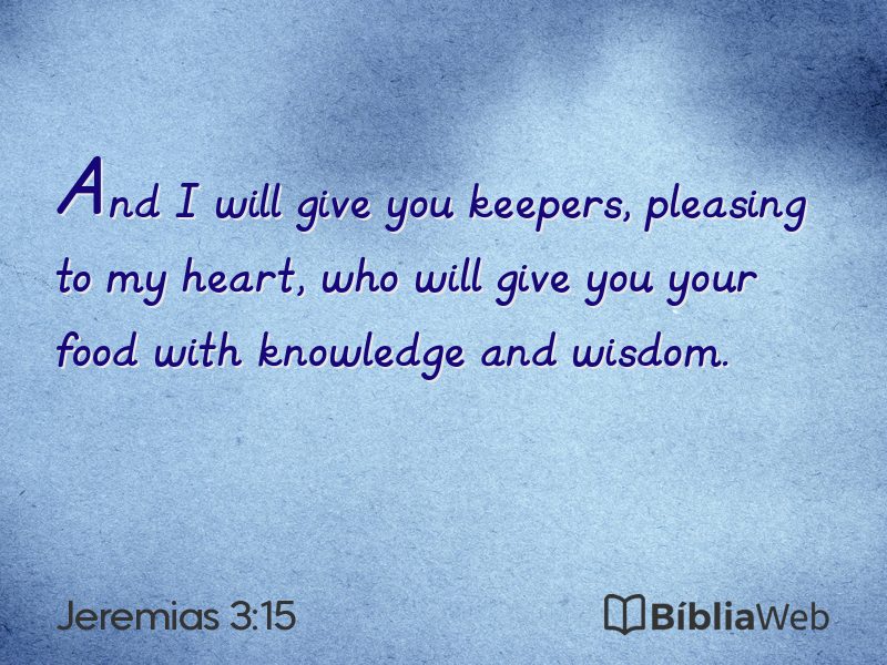Jeremias 3:15 em imagem para compartilhar
