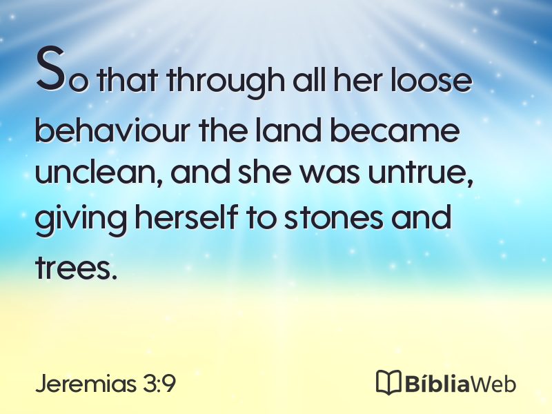 Jeremias 3:9 em imagem para compartilhar