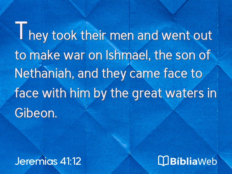 Jeremias 41:12 em imagem para compartilhar