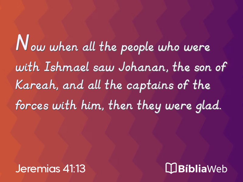 Jeremias 41:13 em imagem para compartilhar