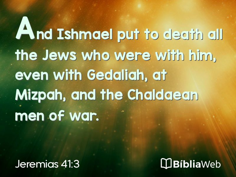 Jeremias 41:3 em imagem para compartilhar