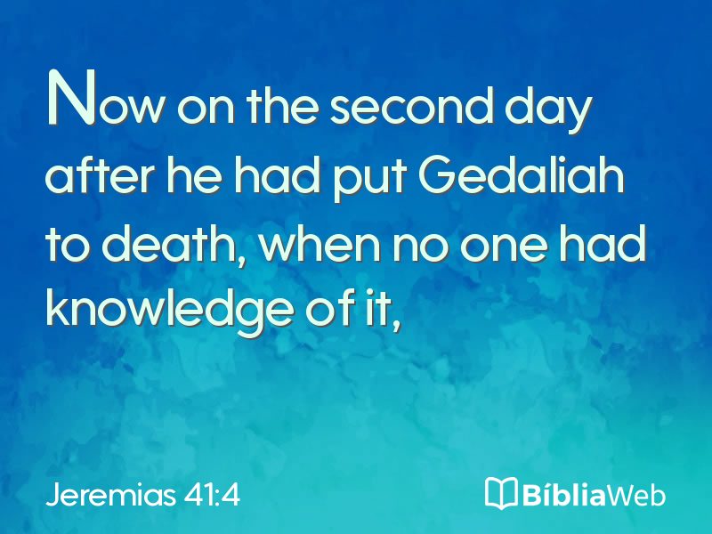 Jeremias 41:4 em imagem para compartilhar