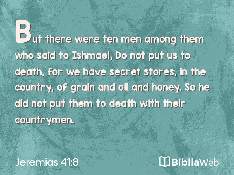 Jeremias 41:8 em imagem para compartilhar