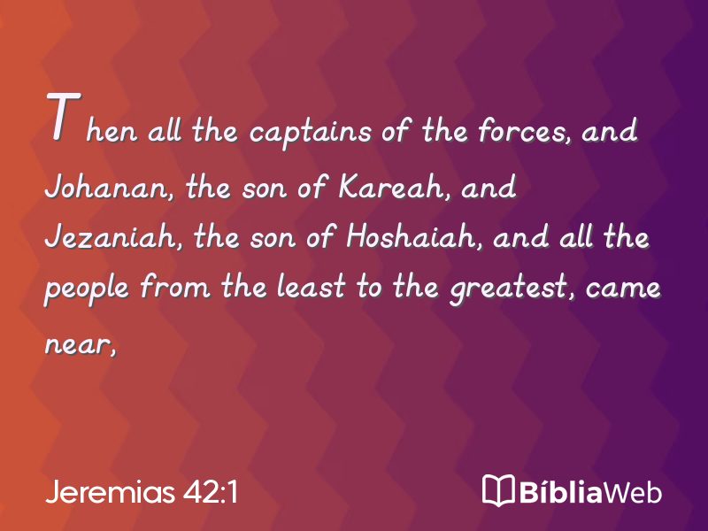 Jeremias 42:1 em imagem para compartilhar