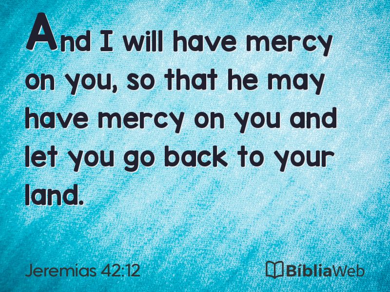 Jeremias 42:12 em imagem para compartilhar