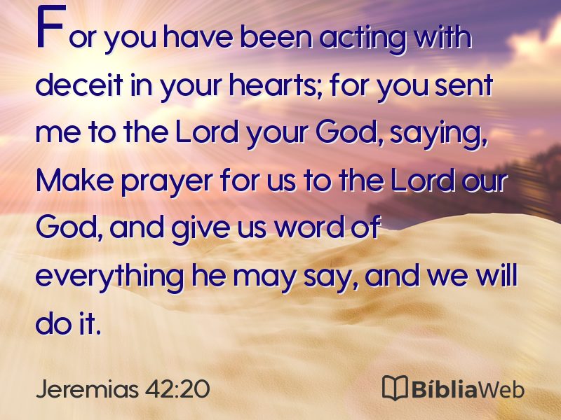 Jeremias 42:20 em imagem para compartilhar