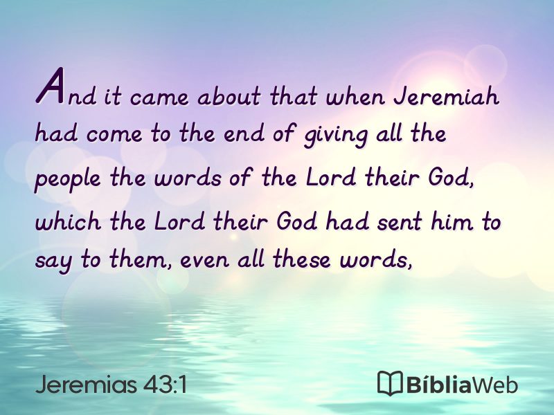 Jeremias 43:1 em imagem para compartilhar