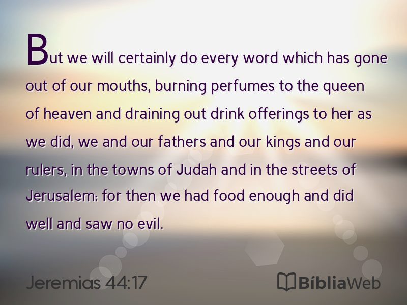 Jeremias 44:17 em imagem para compartilhar