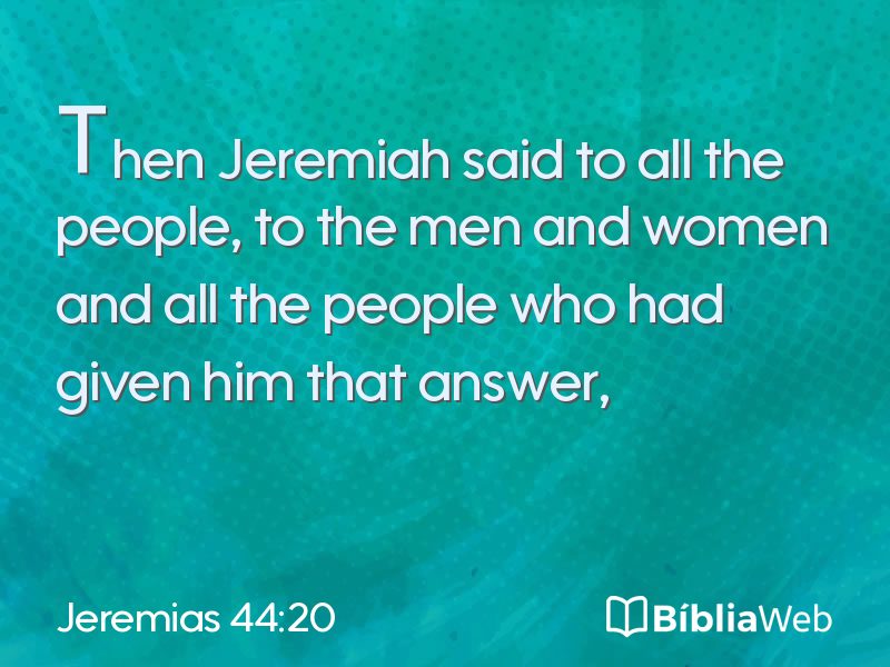 Jeremias 44:20 em imagem para compartilhar