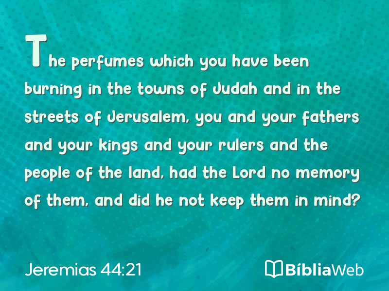 Jeremias 44:21 em imagem para compartilhar