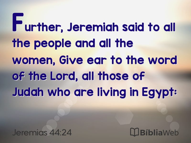 Jeremias 44:24 em imagem para compartilhar