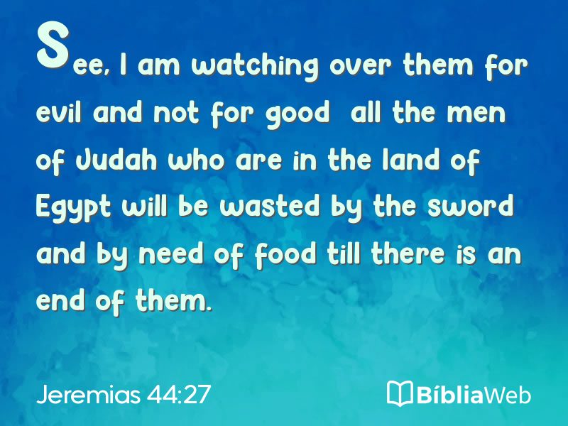Jeremias 44:27 em imagem para compartilhar