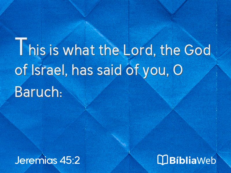 Jeremias 45:2 em imagem para compartilhar