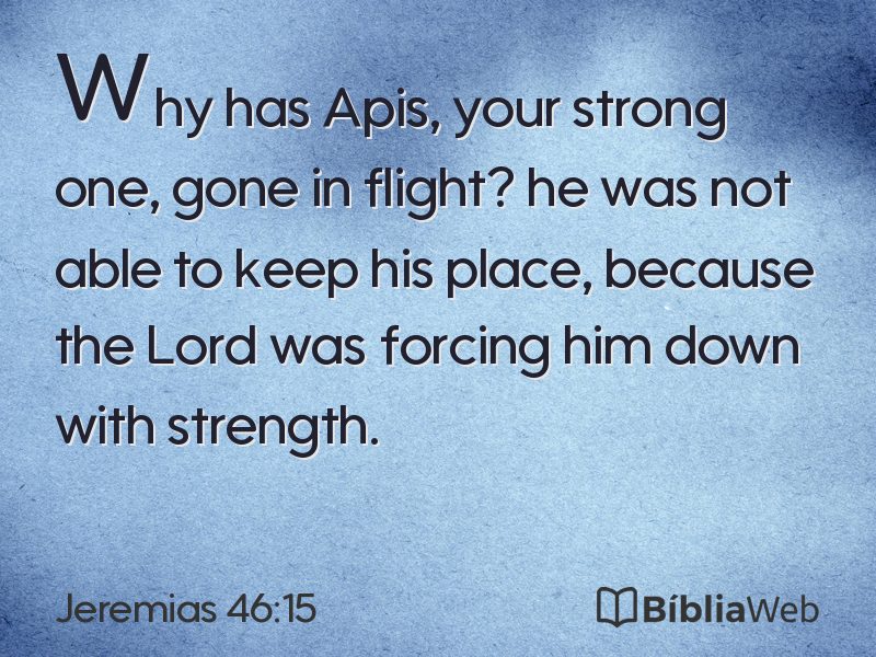Jeremias 46:15 em imagem para compartilhar