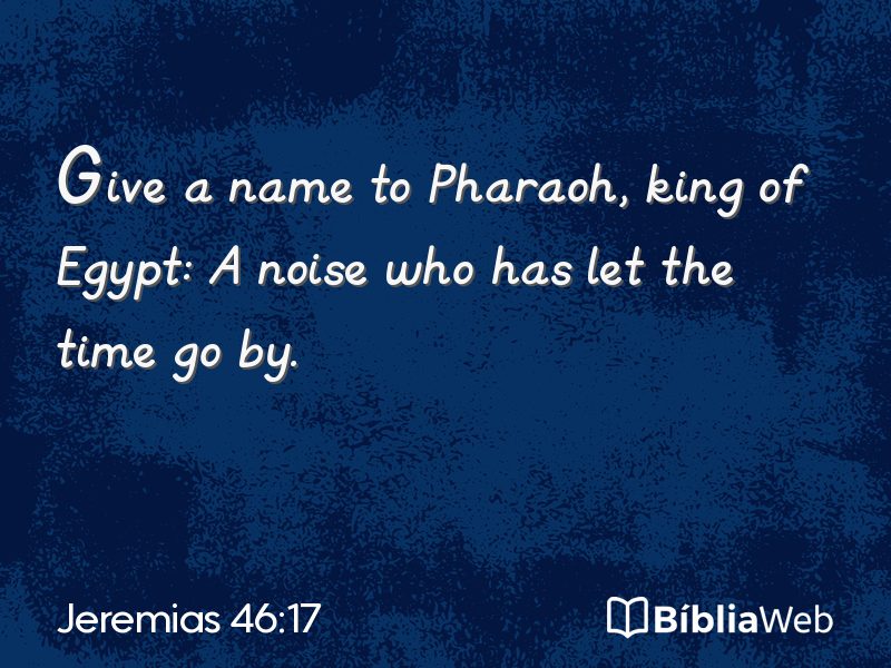 Jeremias 46:17 em imagem para compartilhar