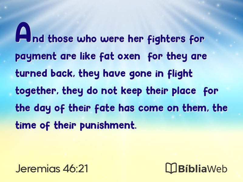 Jeremias 46:21 em imagem para compartilhar