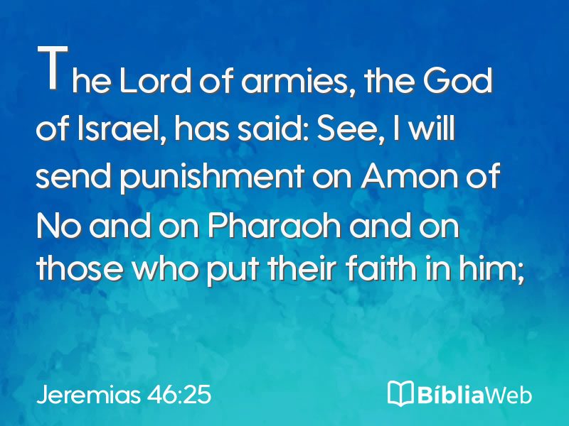 Jeremias 46:25 em imagem para compartilhar