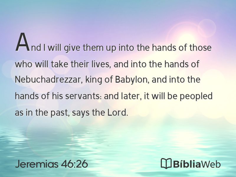 Jeremias 46:26 em imagem para compartilhar