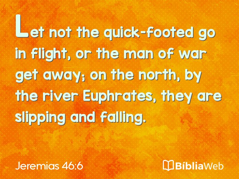 Jeremias 46:6 em imagem para compartilhar
