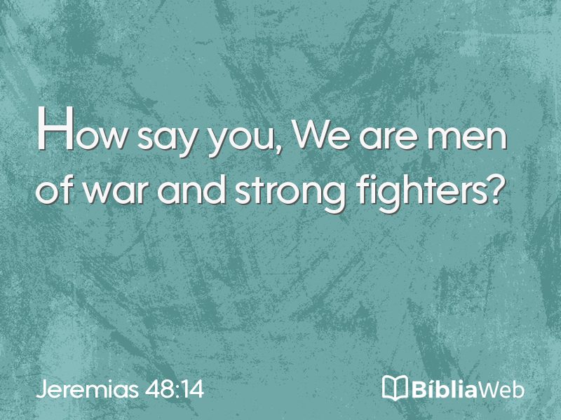 Jeremias 48:14 em imagem para compartilhar