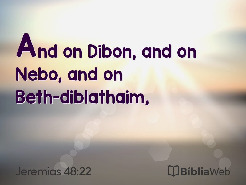 Jeremias 48:22 em imagem para compartilhar
