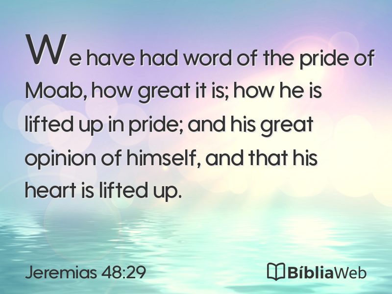 Jeremias 48:29 em imagem para compartilhar