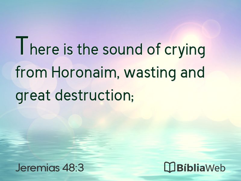 Jeremias 48:3 em imagem para compartilhar
