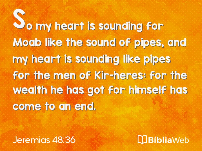 Jeremias 48:36 em imagem para compartilhar