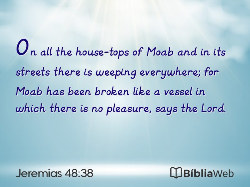 Jeremias 48:38 em imagem para compartilhar