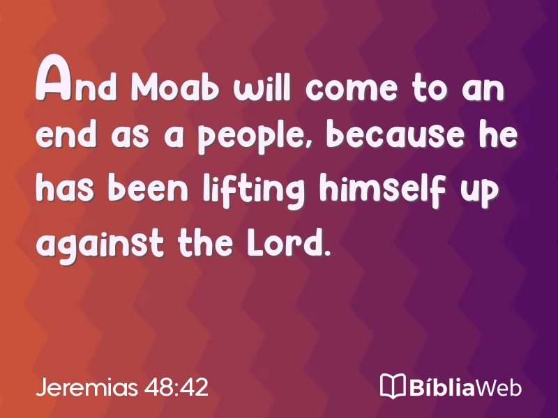 Jeremias 48:42 em imagem para compartilhar