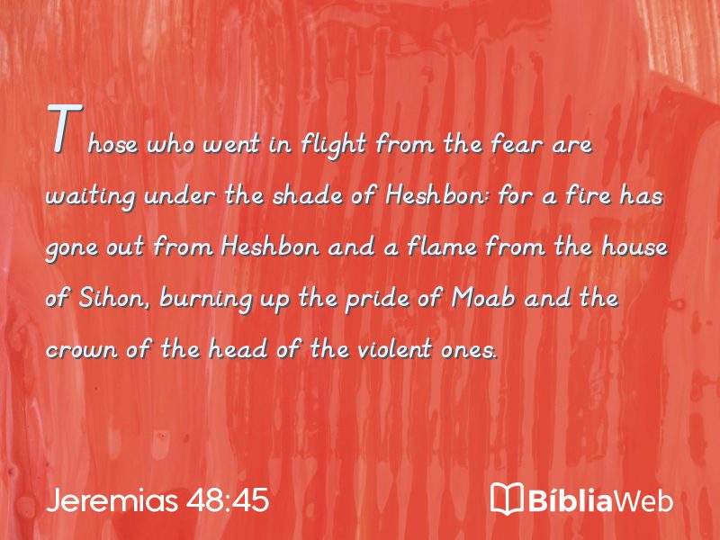 Jeremias 48:45 em imagem para compartilhar