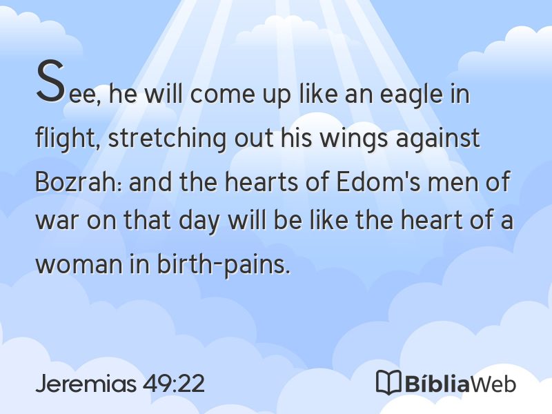 Jeremias 49:22 em imagem para compartilhar