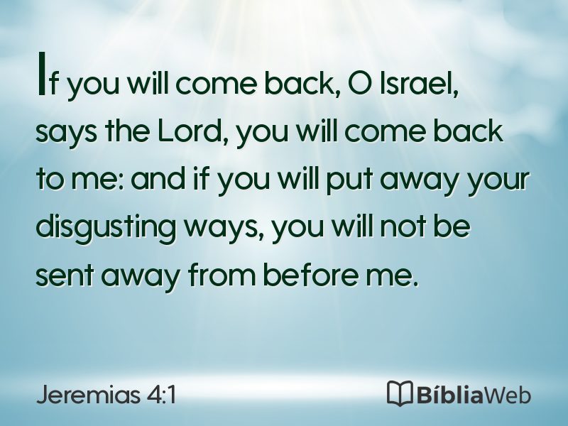 Jeremias 4:1 em imagem para compartilhar