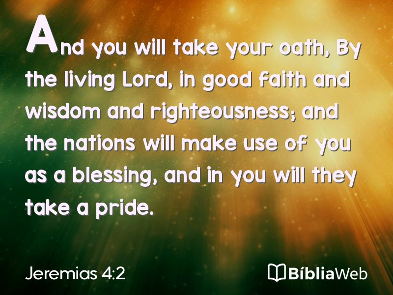 Jeremias 4:2 em imagem para compartilhar