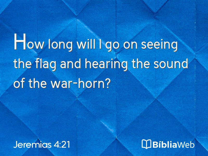 Jeremias 4:21 em imagem para compartilhar
