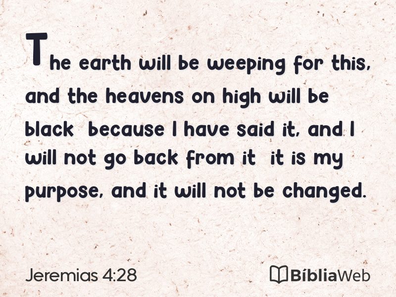 Jeremias 4:28 em imagem para compartilhar