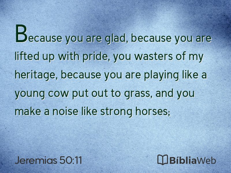 Jeremias 50:11 em imagem para compartilhar