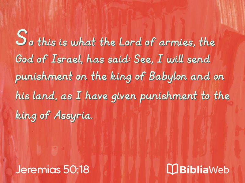 Jeremias 50:18 em imagem para compartilhar