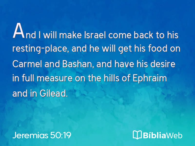 Jeremias 50:19 em imagem para compartilhar