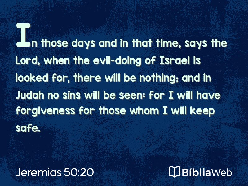 Jeremias 50:20 em imagem para compartilhar